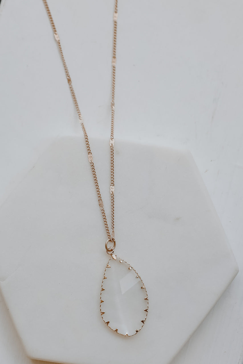 Harper Gold Gemstone Necklace