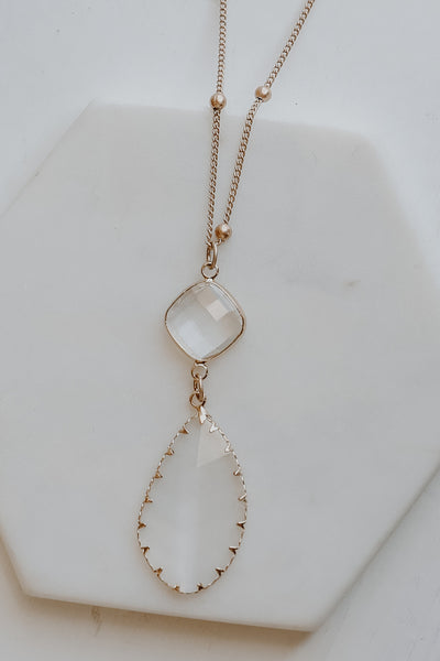 Amelia Gold Gemstone Necklace