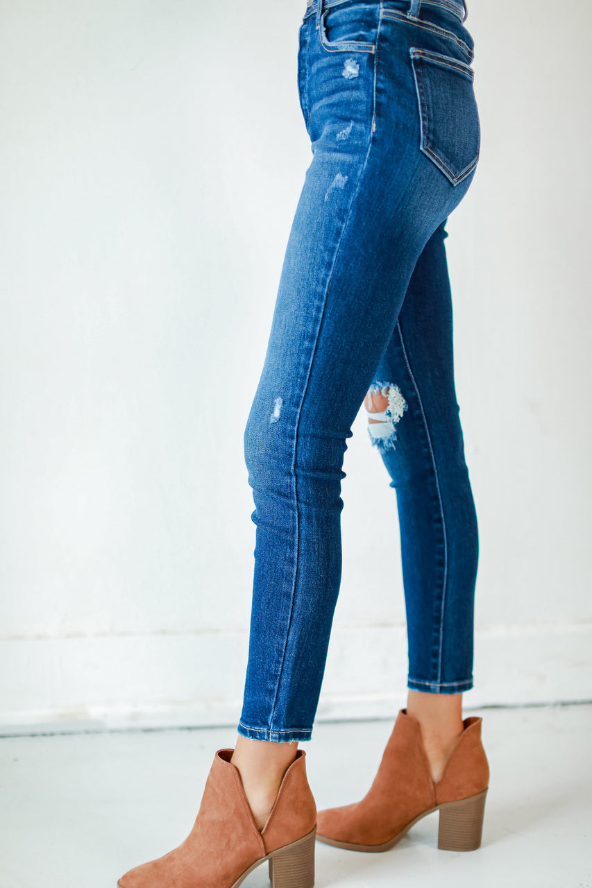 Leah Distressed Skinny Jeans