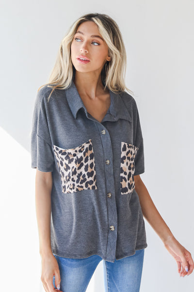 Leopard Pocket Blouse from dress up