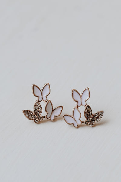 Mallory Butterfly Stud Earrings