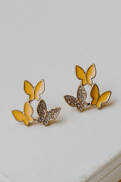 Mallory Butterfly Stud Earrings