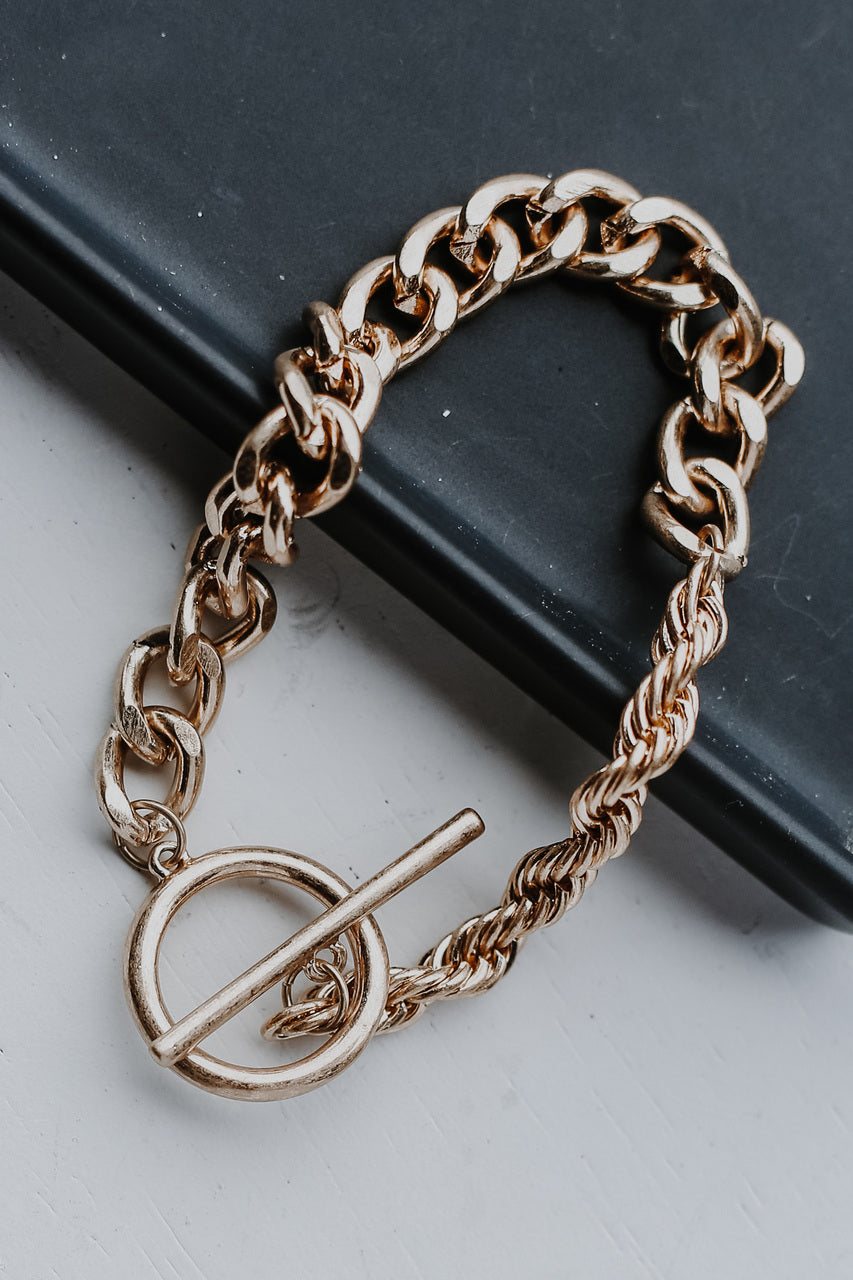 Allie Gold Chain Bracelet