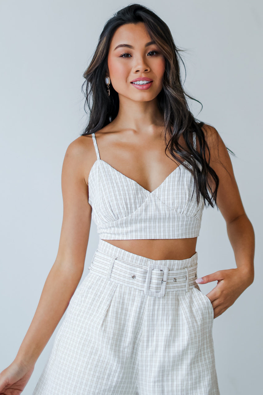 Catch My Eye Striped Crop Top