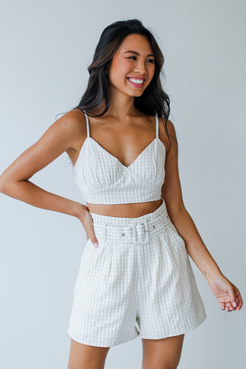 Catch My Eye Striped Crop Top