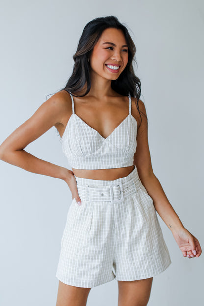 Catch My Eye Striped Crop Top