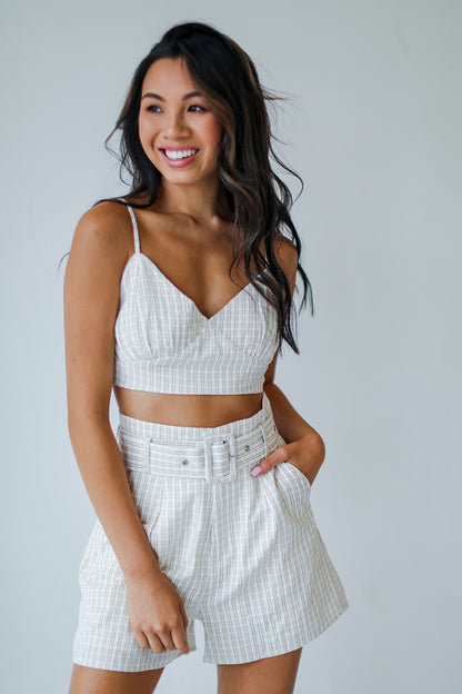 Catch My Eye Striped Crop Top