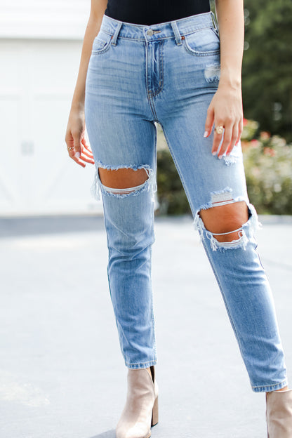 Demi Distressed Boyfriend Jeans