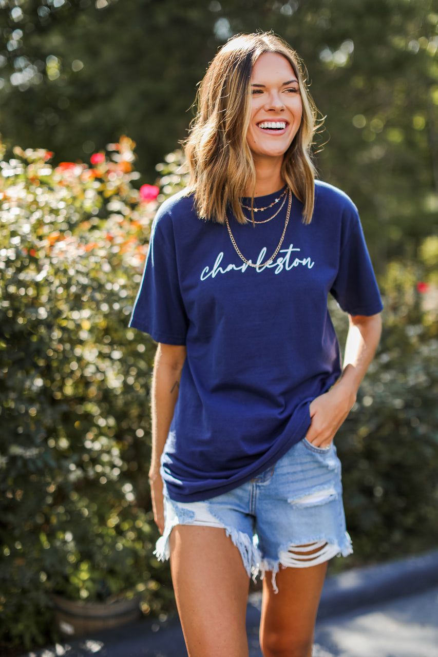 Charleston Script Tee