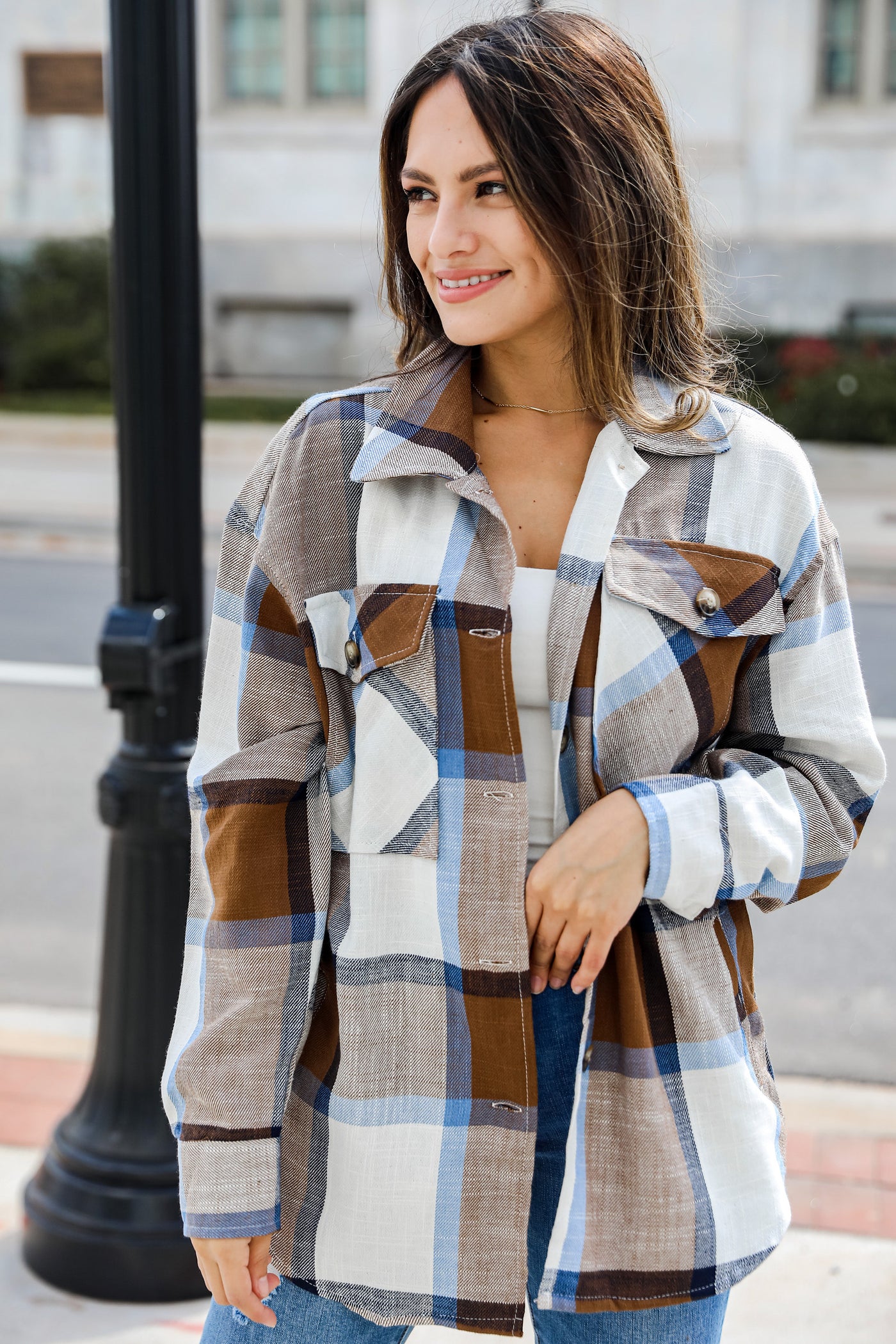 FINAL SALE - Change Of Weather Plaid Shacket