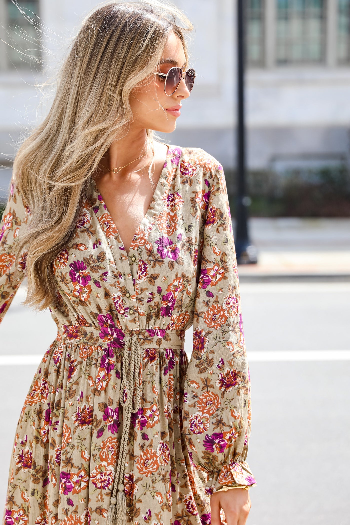 FINAL SALE - Blooming Brilliance Floral Maxi Dress
