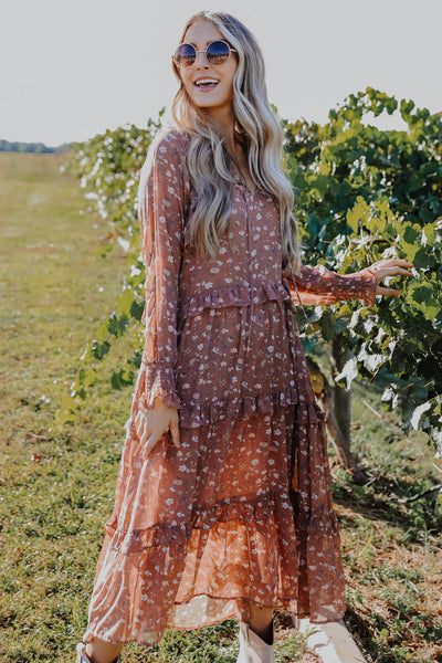 Buy You Flowers Floral Maxi Dress