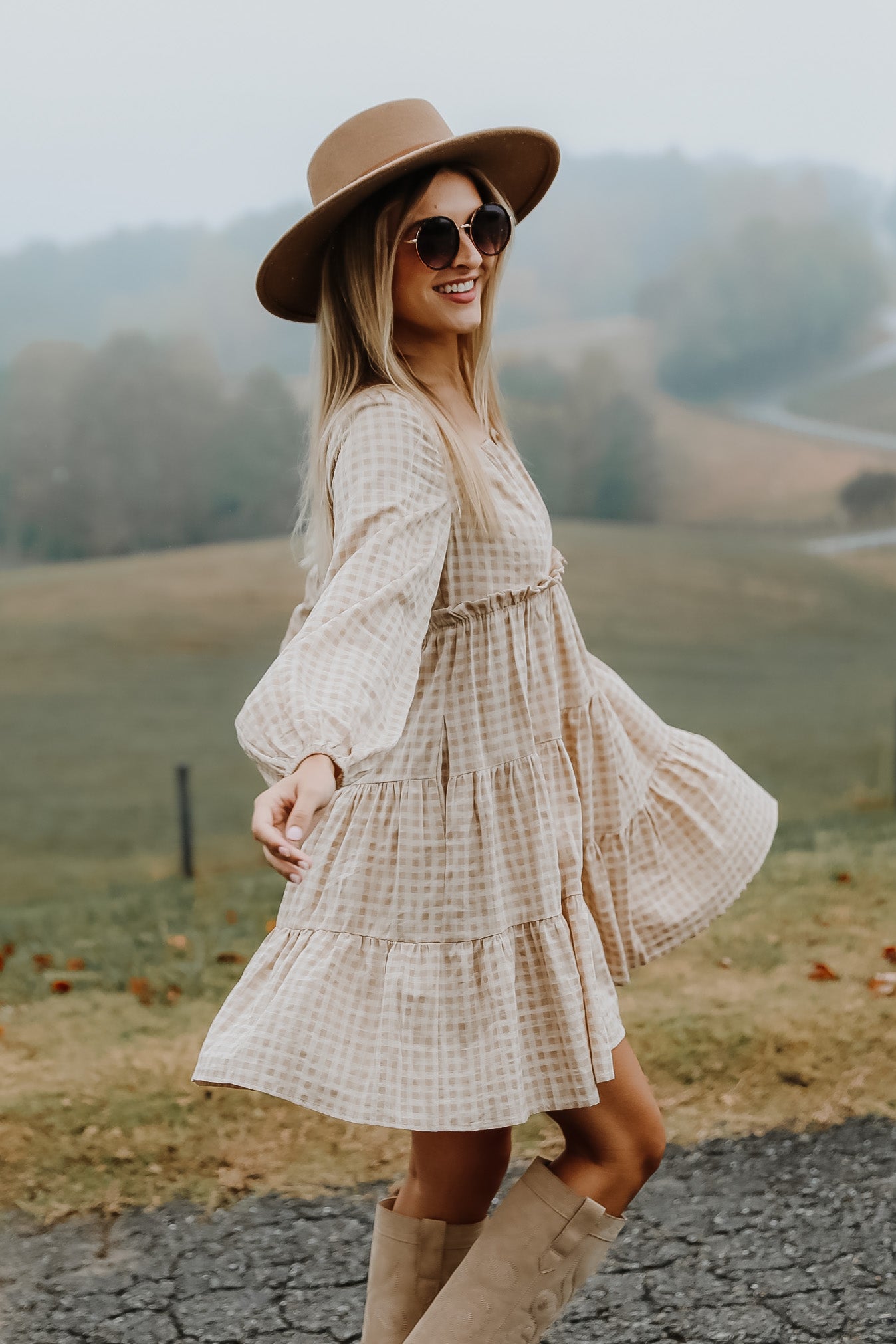 FINAL SALE - Follow Your Heart Gingham Mini Dress