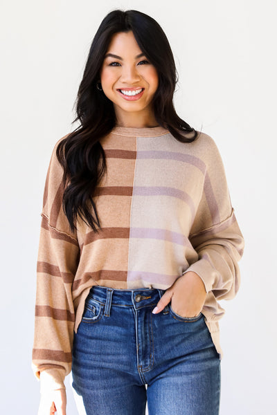 FINAL SALE - Fresh Air Color Block Striped Sweater