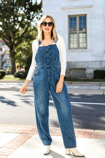 FINAL SALE - Vintage Looks Denim Overalls