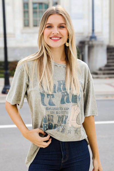 Blame It All On My Boots Graphic Tee