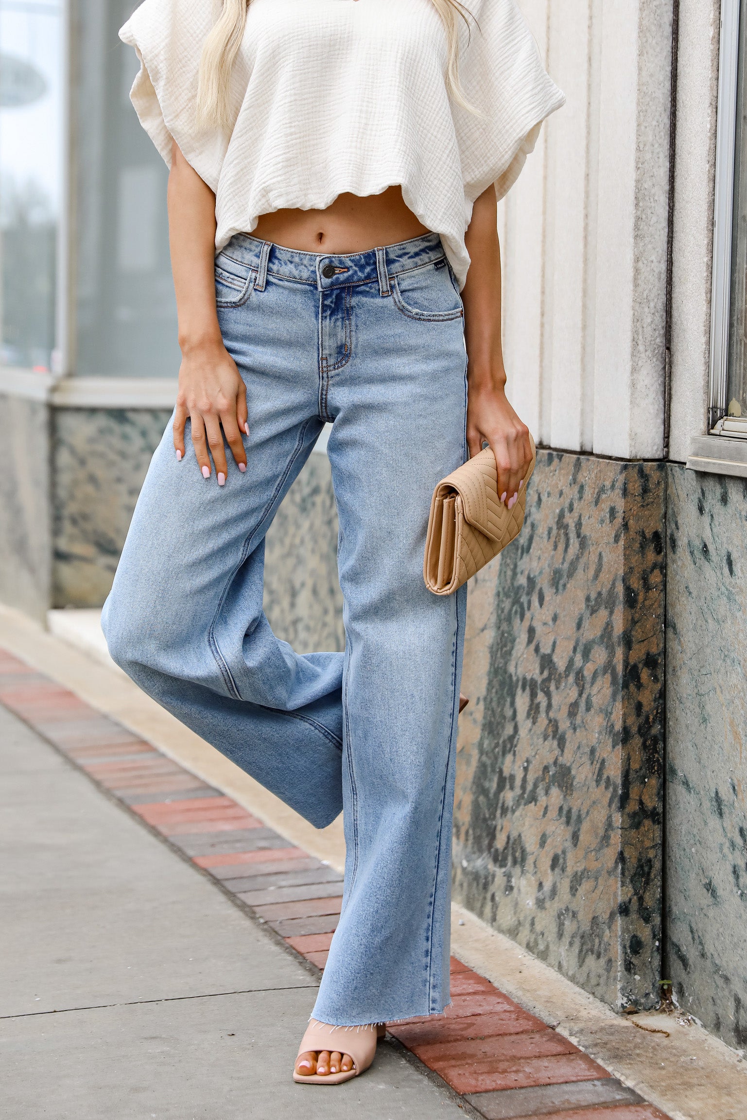 FINAL SALE - Perfect Idea Wide Leg Jeans