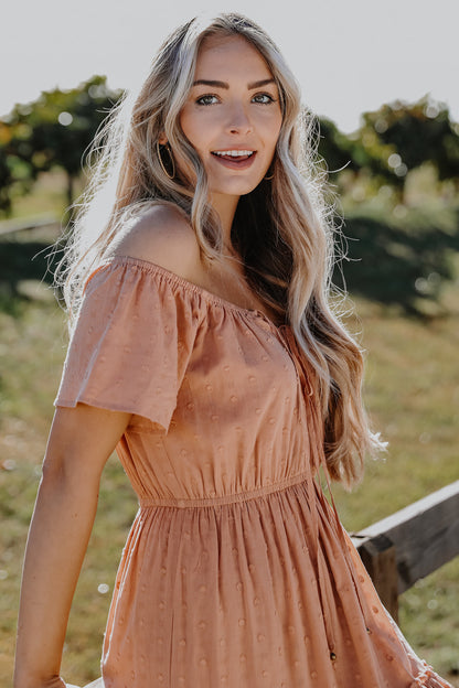 FINAL SALE - Dreamy Desire Swiss Dot Tiered Maxi Dress