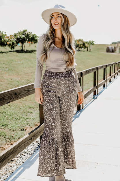 FINAL SALE - Always The Moment Floral Wide Leg Pants