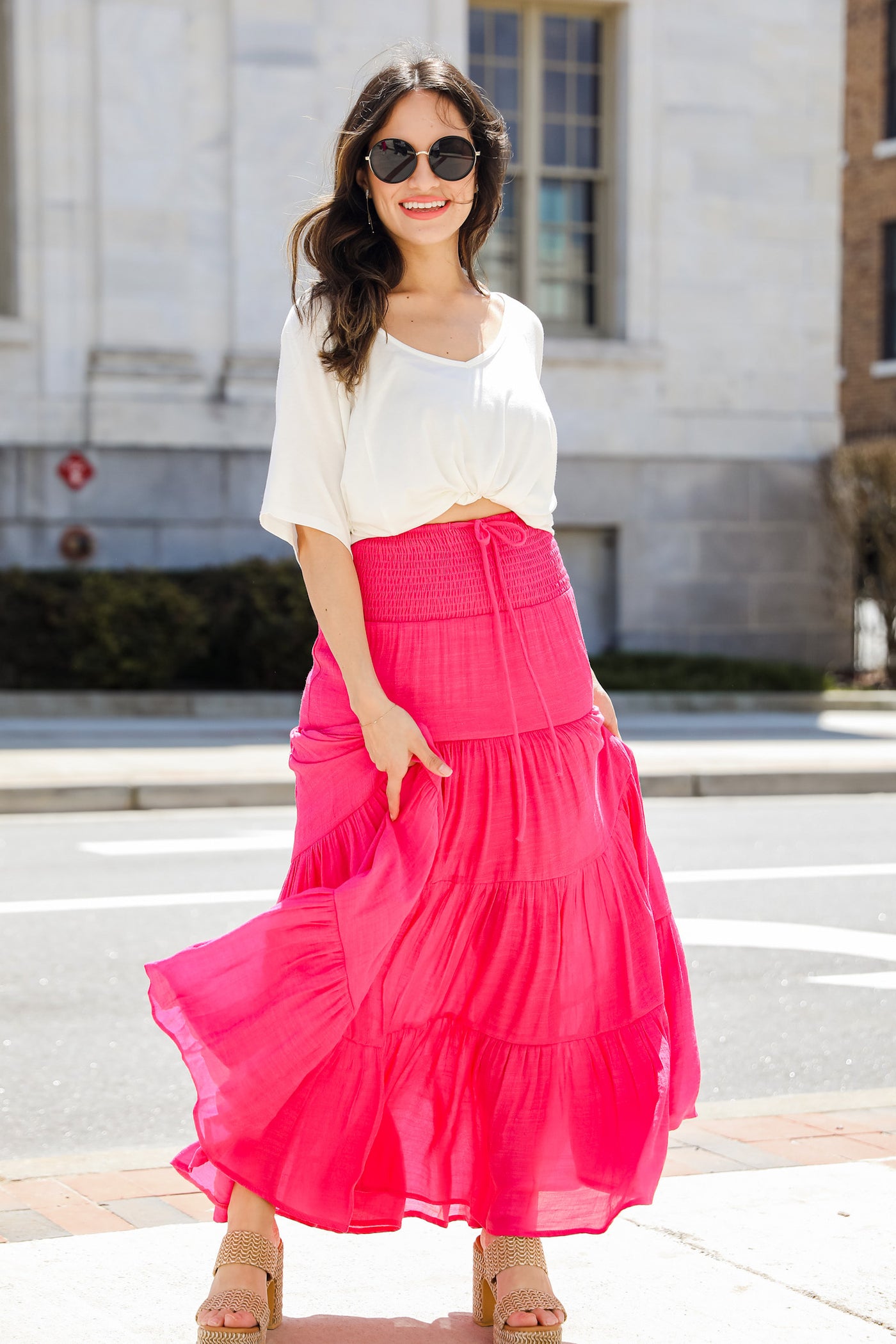 FINAL SALE - Beloved Moments Tiered Maxi Skirt