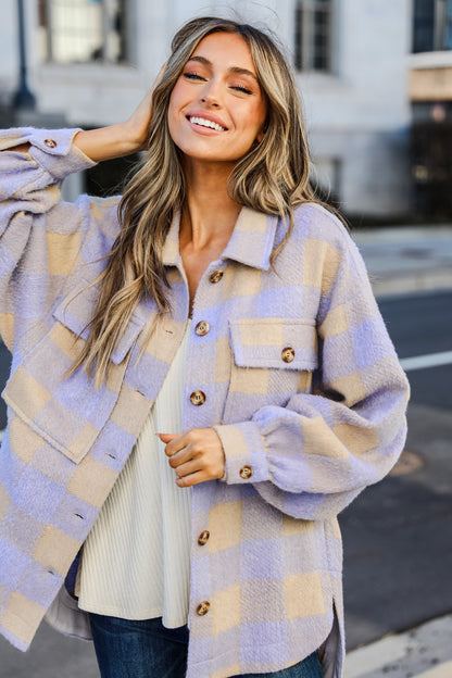 FINAL SALE - Here For Good Plaid Shacket