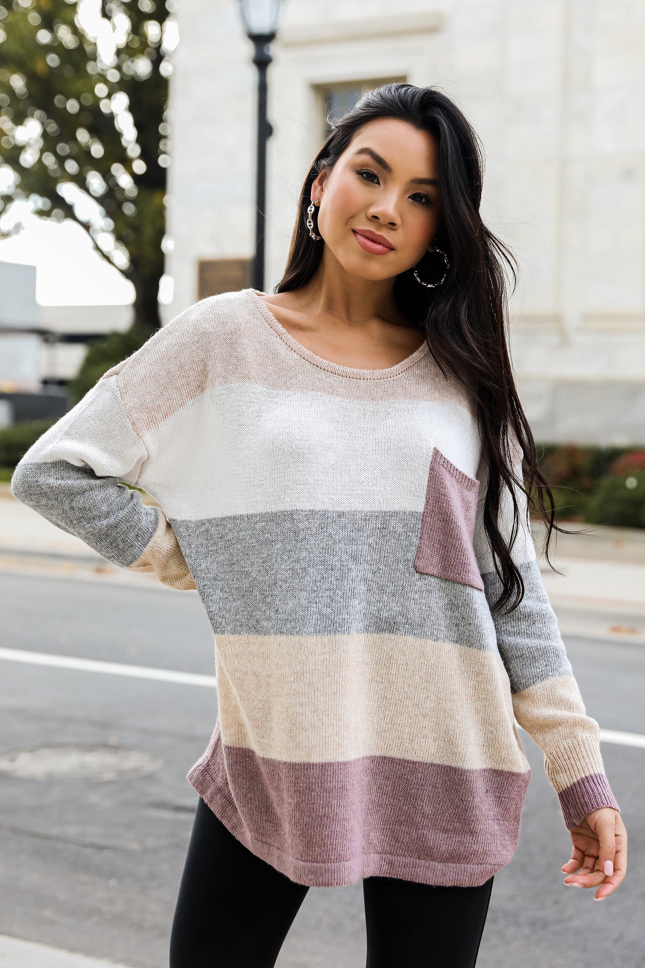 Cozy Daydream Striped Sweater