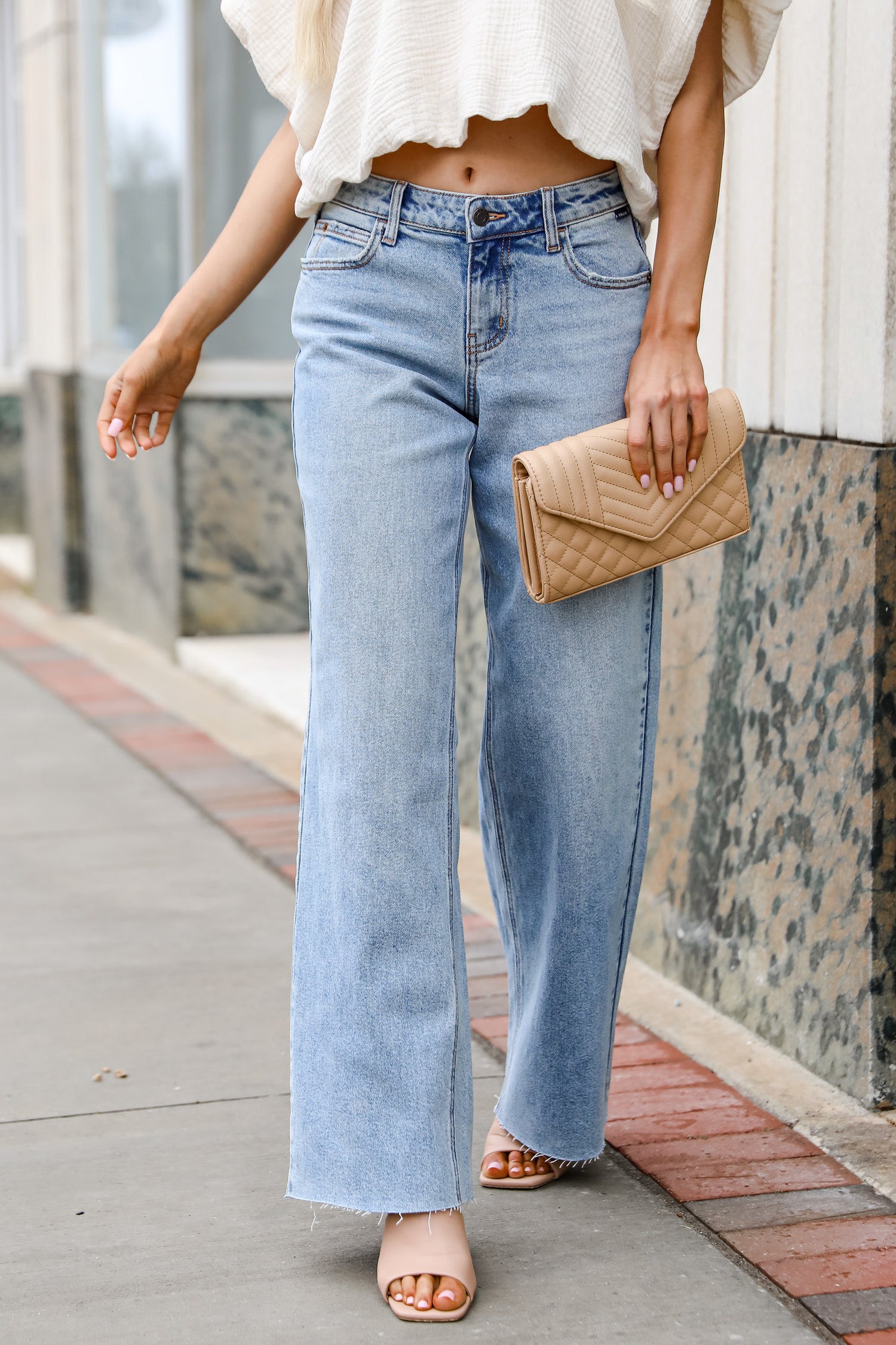 FINAL SALE - Perfect Idea Wide Leg Jeans