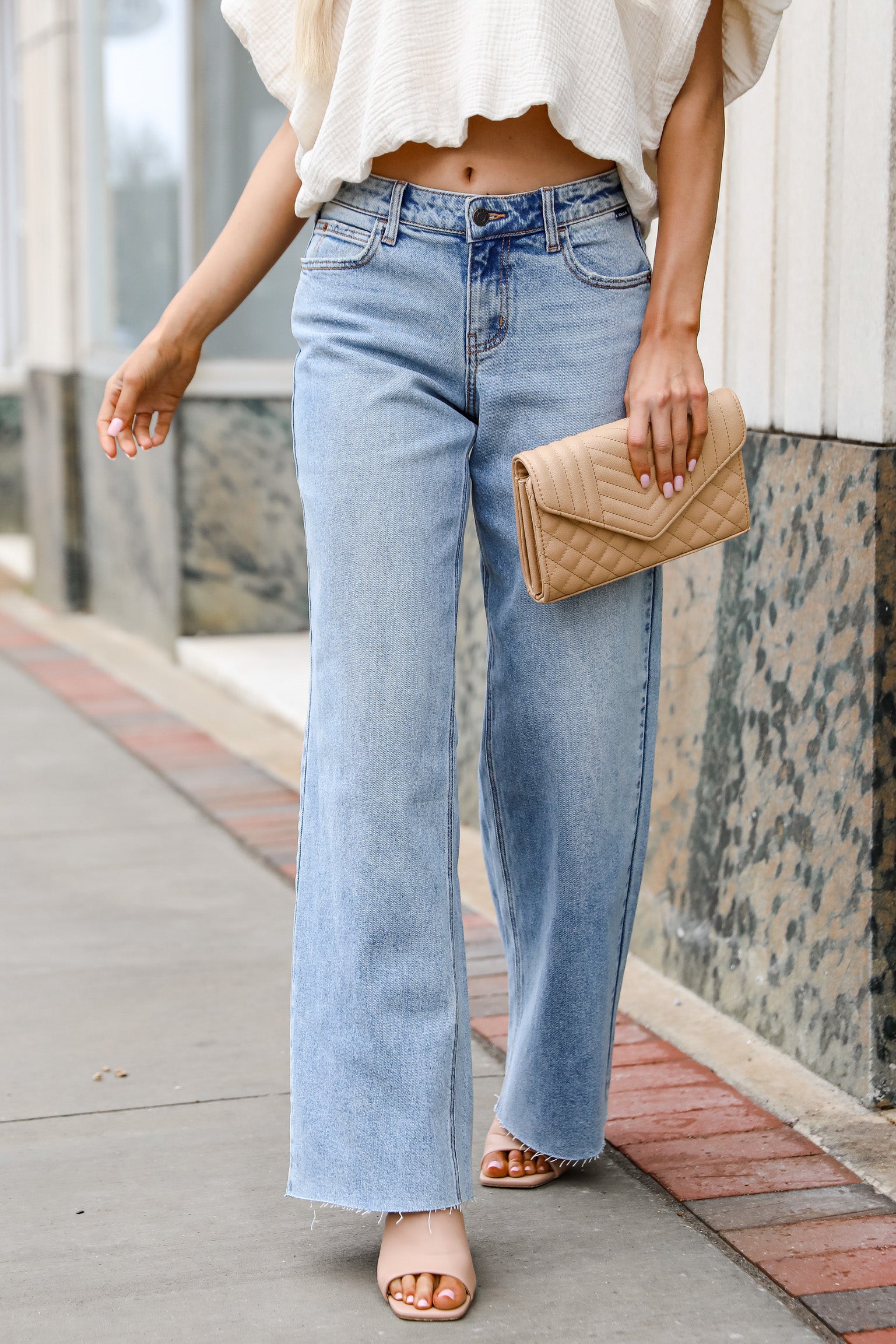 FINAL SALE - Perfect Idea Wide Leg Jeans