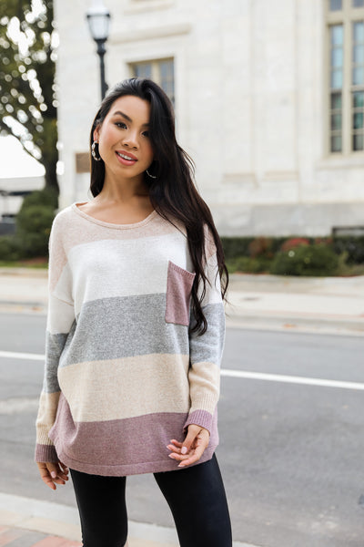 Cozy Daydream Striped Sweater
