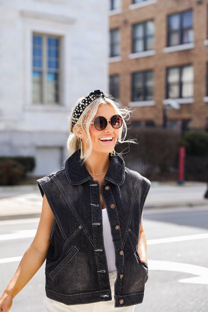 FINAL SALE - Rev It Up Denim Vest