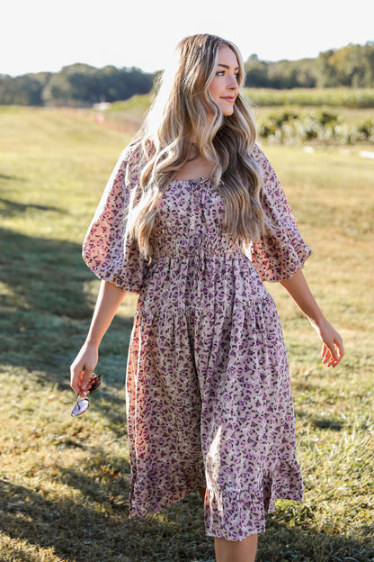 Bloom Wildly Floral Midi Dress