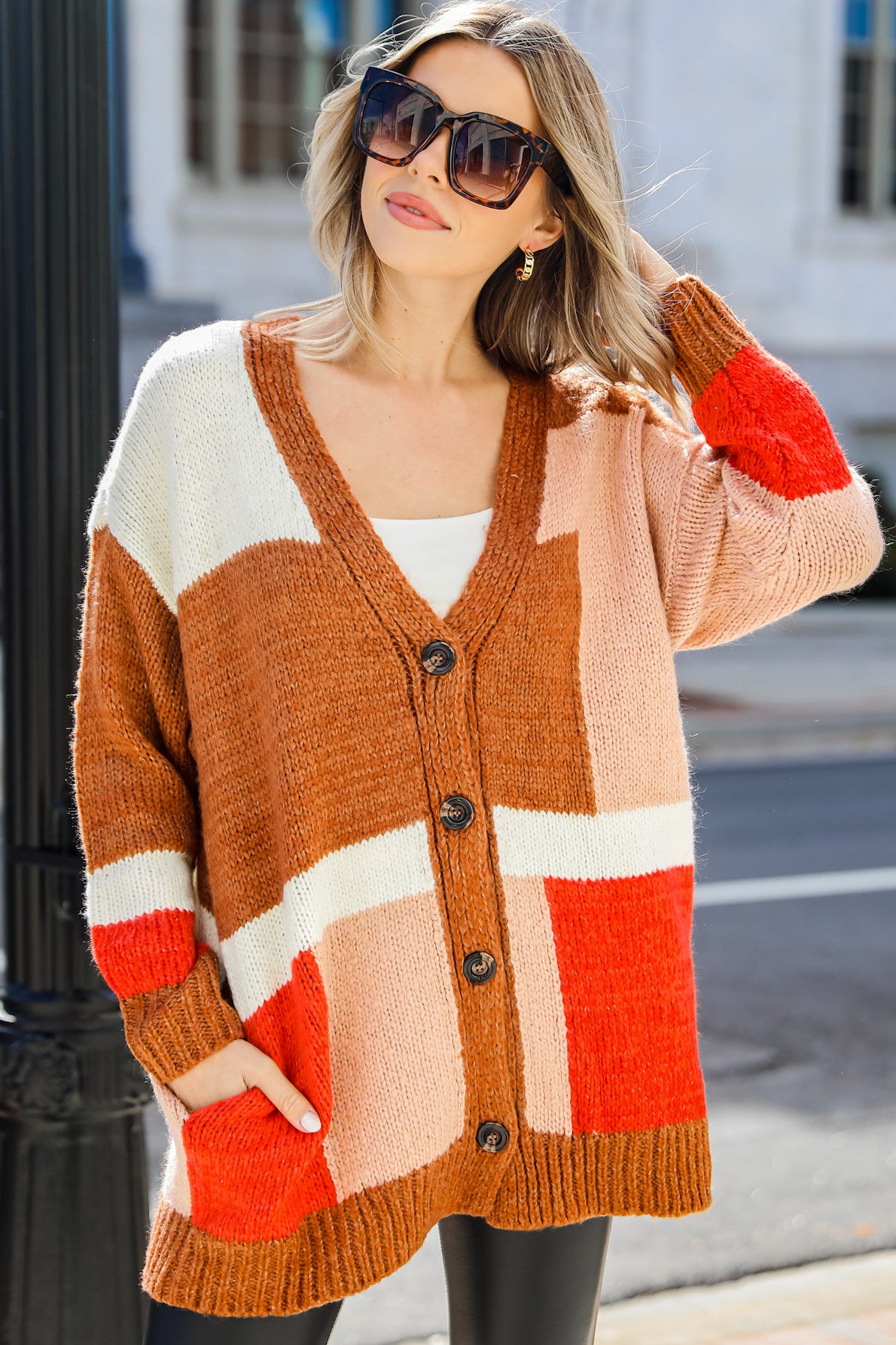 FINAL SALE - Send The Trend Striped Sweater Cardigan