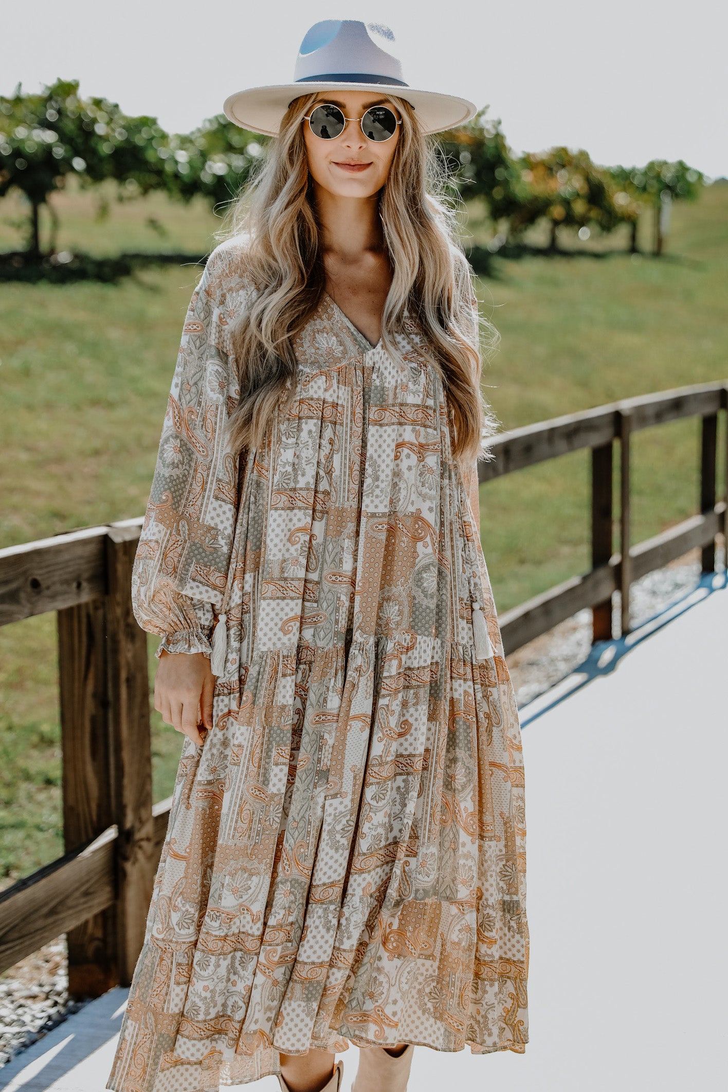 FINAL SALE - Wild Hearted Paisley Maxi Dress