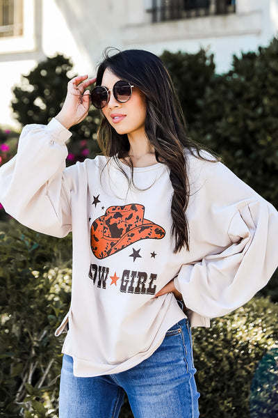 FINAL SALE - Cowgirl Oversized Pullover