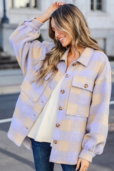 FINAL SALE - Here For Good Plaid Shacket