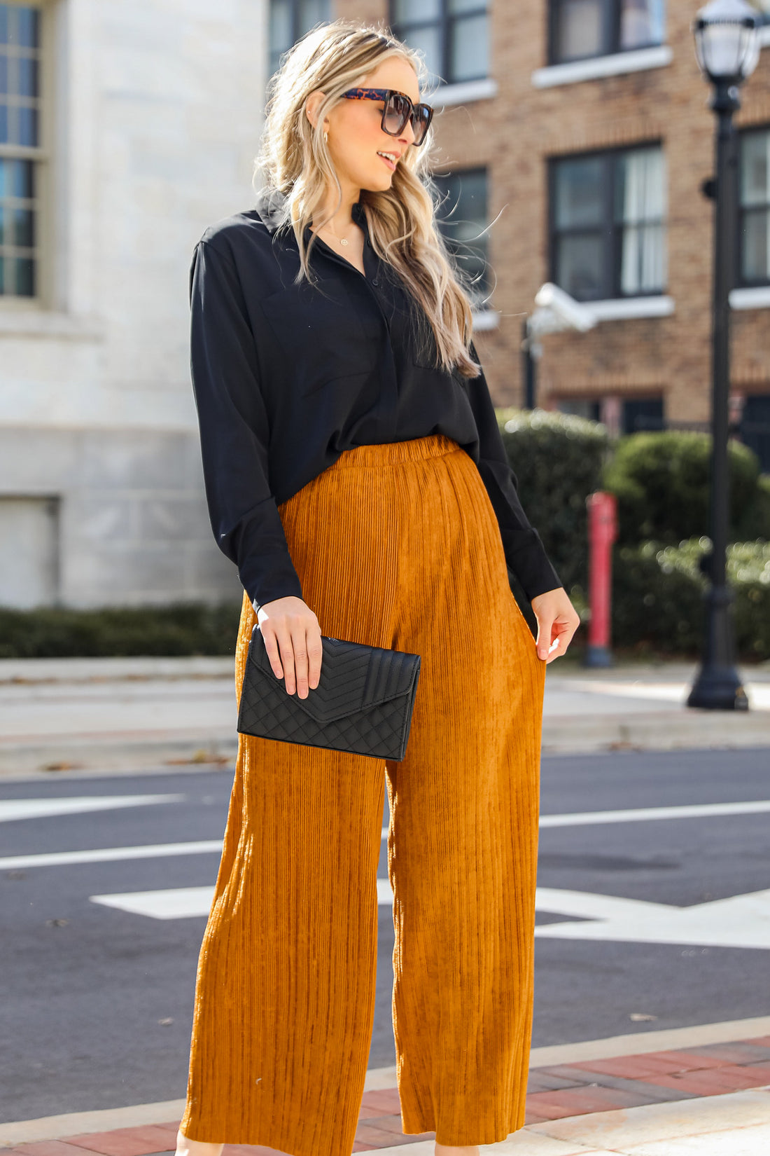 FINAL SALE - Sophisticated Vision Corduroy Wide Leg Pants