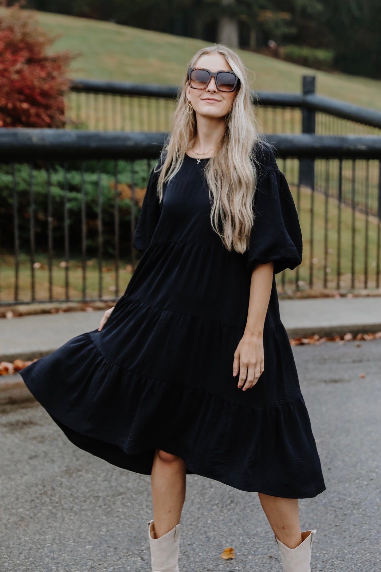 Promise Of Forever Tiered Midi Dress