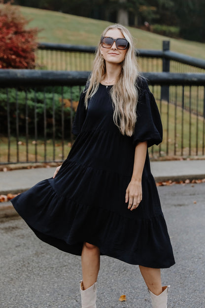 Promise Of Forever Tiered Midi Dress