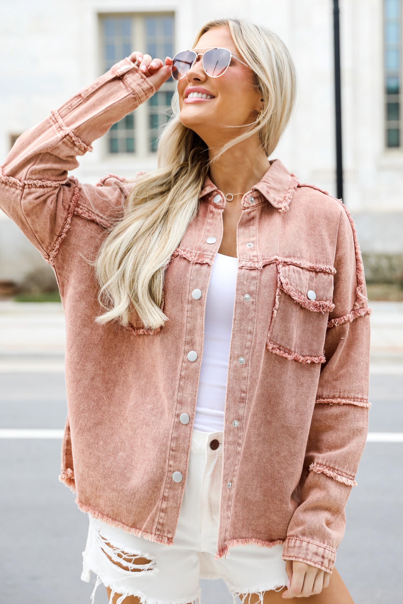 FINAL SALE - Bring You Happiness Denim Jacket