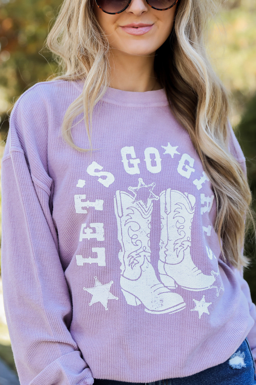 FINAL SALE - Let's Go Girls Corded Pullover