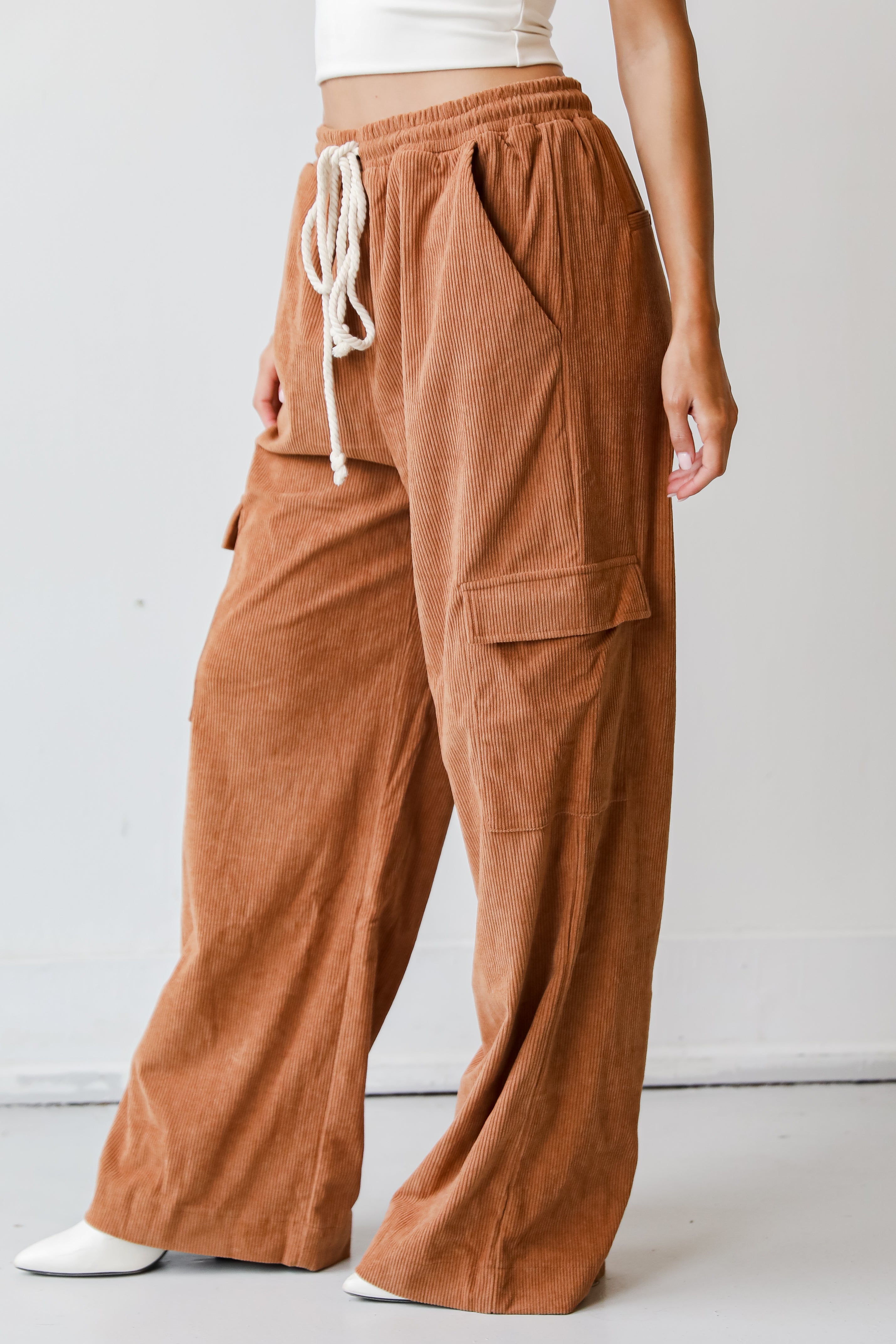 Corduroy Cargo Pants side view
