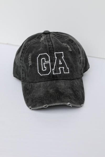 GA Embroidered Hat flat lay