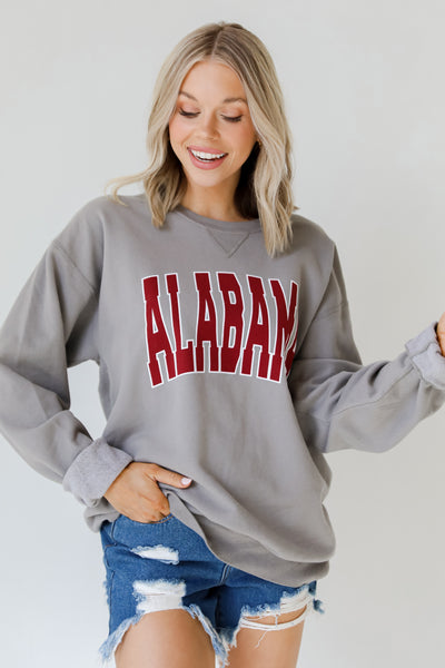 Grey Alabama Pullover front view