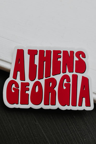 Close up of the Athens Georgia Sticker