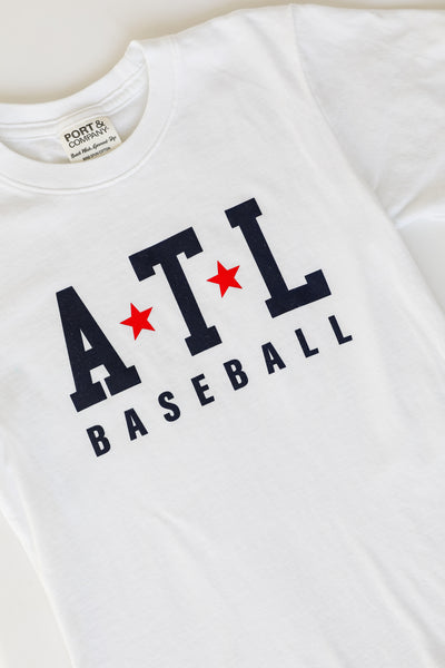 Youth White ATL Baseball Star Tee from dress up