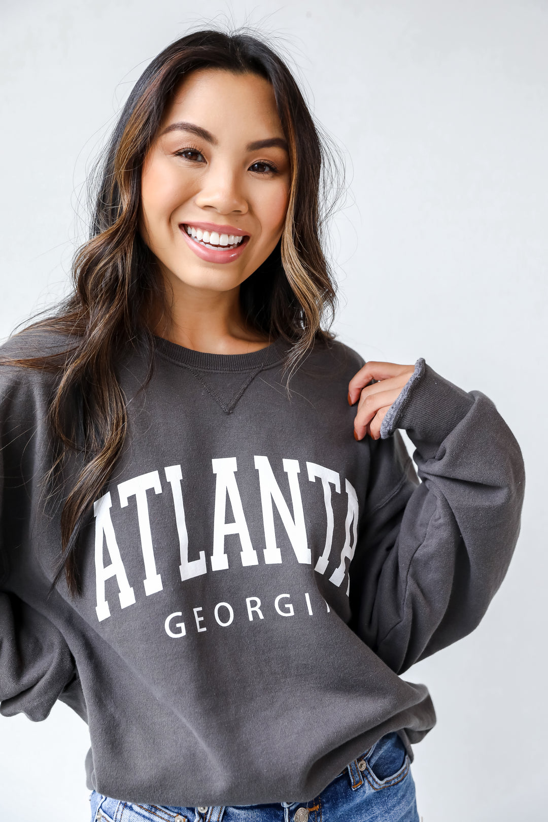 Atlanta Georgia Sweatshirt, Game Day Sweatshirt, Oversized Comfy Sweatshirt, Graphic Sweatshirt