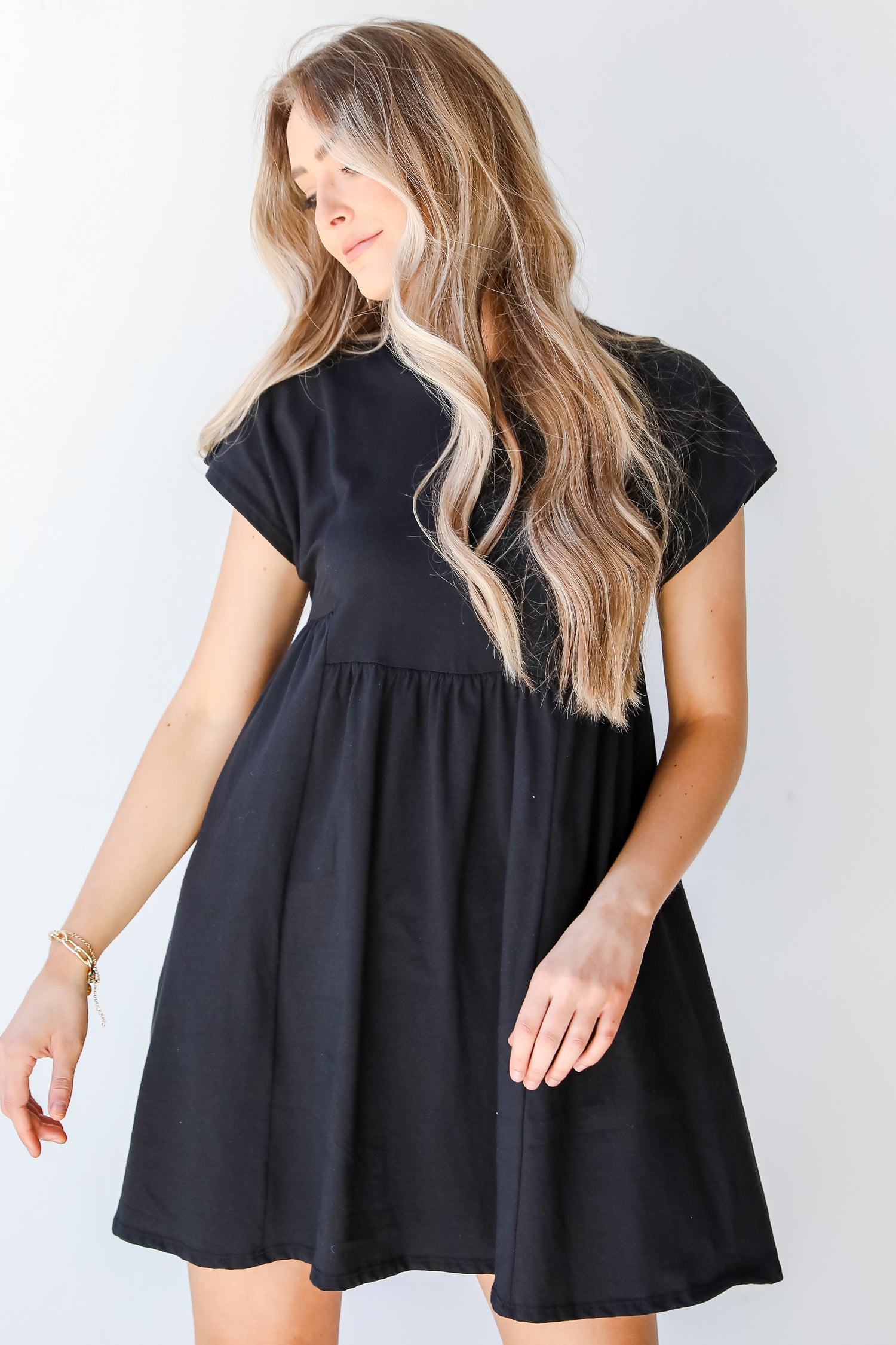 Babydoll Dress in black