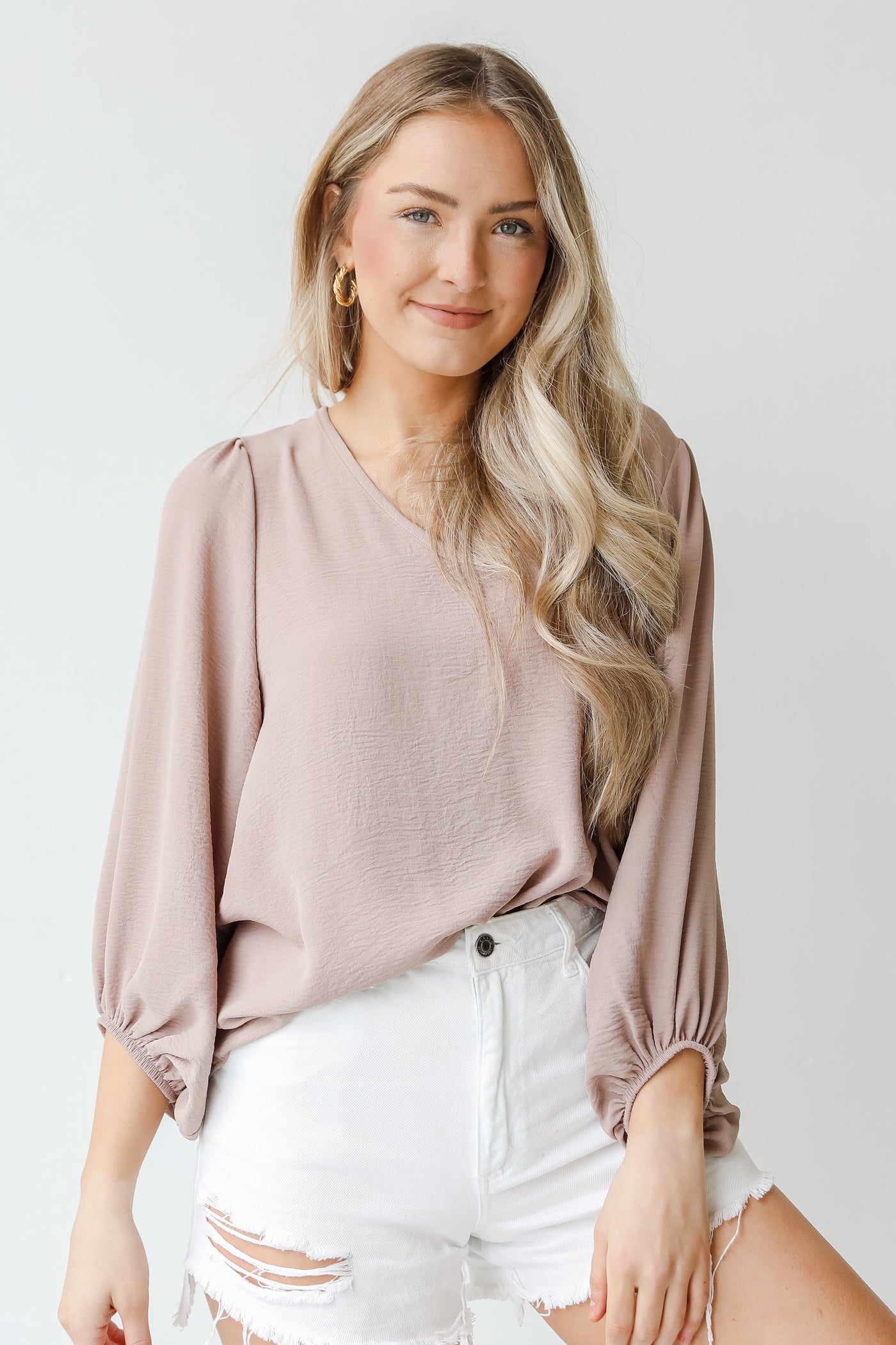 Blouse in camel