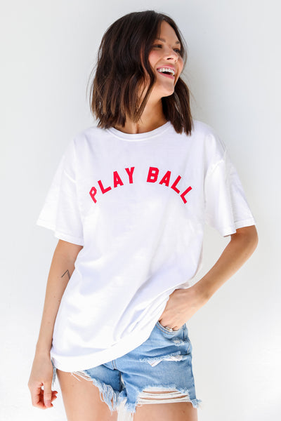 Red Play Ball Tee front view