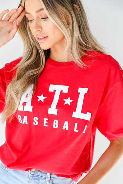 Red ATL Baseball Star Tee from dress up